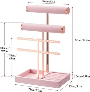 Présentoir de bijoux en métal en gros pour boucles d'oreilles, bagues et colliers – Vente directe usine - Product Image 5