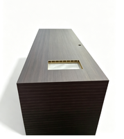 Porte de chambre anti-déformation respirante en PVC thermoformé avec panneau à persiennes intégré pour maison