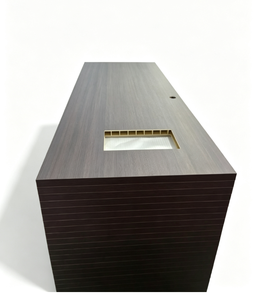Porte <span class=keywords><strong>de</strong></span> chambre anti-déformation respirante en PVC thermoformé avec panneau à persiennes intégré <span class=keywords><strong>pour</strong></span> maison - Product Image 5