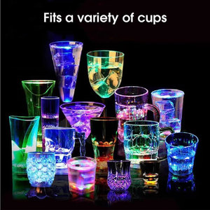 Posavasos LED Recargable por USB, Alfombrilla Luminosa para Bebidas con Cambio de Color RGB, Base Luminosa para Vasos para Hogar, <span class=keywords><strong>Bar</strong></span>, KTV, Bodas y Fiestas - Product Image 3