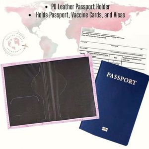 Pu Leather Case <b>Cover</b> Wallet Luxury Slim Travel Passport Holder for Men Women - Product Image 2