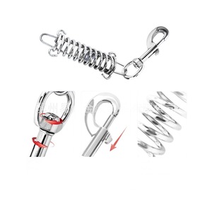 ชุดสายจูงสปริงโลหะ Eda สแตนเลสสตีล ดูดซับแรงกระแทก สำหรับสุนัข - Product Image 2