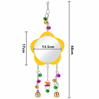 Jouets d'enrichissement en bois pour poulets avec balançoire, perchoir, miroir et xylophone, et support à légumes pour poulets, pour accessoires de poulailler de jardin