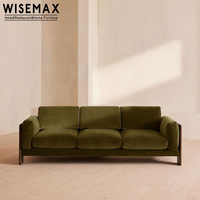 WISEMAX FURNITURE Nouvelle arrivée canapé modulaire léger et luxueux de créateur, ensemble de canapés, meubles, canapé inclinable en bois massif et tissu