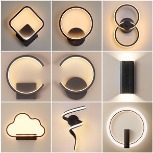 Luz de pared LED empotrada nórdica moderna para pasillo de dormitorio de sala de estar minimalista con construcción de aleación de aluminio - Product Image 1