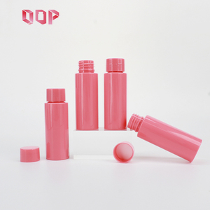 Bouteille en plastique PET rouge rose de 30 ml, 60 ml, 100 cc pour shampoing, sérum, lotion, design élégant, bouchon à vis, stock disponible, logo personnalisé - Product Image 3