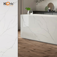 Matériaux de construction Koris pierre blanche pure samsung staron 100% feuille de surface solide acrylique blanc pur