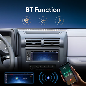 6.86 inch 1din Carplay <span class=keywords><strong>Android</strong></span> Auto Car đài phát thanh đa phương tiện video MP5 Máy nghe nhạc với BT FM stereo USB Type-C cắm autoradio - Product Image 3