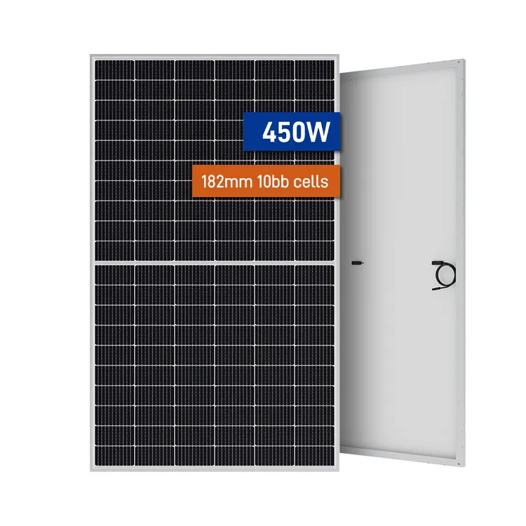 太陽光発電パネルプレート太陽電池モノラルソーラーパネル家庭用450W中国工場価格