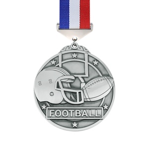 โรงงานเหรียญฟุตบอล LY จำหน่ายเหรียญรางวัลแบบขายส่ง ออกแบบ 3 มิติ สลักลาย ทองคำ สำหรับการแข่งขันกีฬา ธงชาติอเมริกัน เหรียญฟุตบอล - Product Image 4