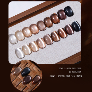 طلاء أظافر جل ZRKGEL خالٍ من الهيما بـ 9 ألوان لامعة، غير سام وصديق للبيئة، يجف بالأشعة فوق البنفسجية/LED، معتمد من CE للاستخدام المهني والمنزلي - Product Image 6