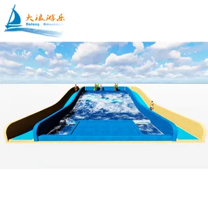 Surf Stimulating Flow Rider dengan Mesin Selancar Gelombang untuk Water Park Flowrider Wave Surf untuk Kolam Renang Pirvate