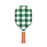 Raquette de pickleball professionnelle pour débutants, nouveau style transfrontalier, approuvée aux États-Unis, en peuplier, motif à carreaux