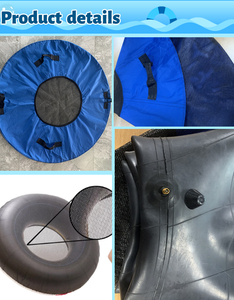 Flotador Inflable para Piscina, Juguete de Anillo de Natación para Niños, para Fiestas de Playa al Aire Libre, Color Negro, sin Cubierta - Product Image 6