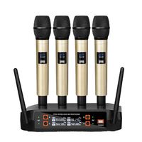 Nouveau microphone sans fil UHF à diversité réelle, portée de 25 mètres, omnidirectionnel, pour scène, discours, enseignement, église