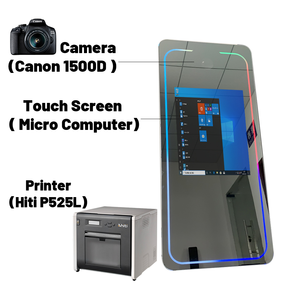 Romans 70inch 40inch Écran tactile Photobooth Mirror <span class=keywords><strong>Selfie</strong></span> Machine de photomaton portable Photobooth Mirror Écran tactile - Product Image 5