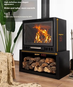 Stufa a Legna Moderna Autoportante con Vetro Tedesco <span class=keywords><strong>per</strong></span> Nuovi Soggiorni, Riscaldamento Invernale, Case Rurali Autoconstruite, Ville, <span class=keywords><strong>Casa</strong></span> Ecologica - Product Image 5
