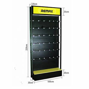 Accessori mobili per negozi di <span class=keywords><strong>riparazione</strong></span> al dettaglio economici Stand struttura in metallo accessori per telefoni espositore con Lightbox - Product Image 6