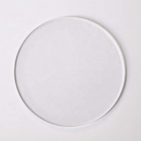 Disques ronds en plexiglas, avec Base transparente, en acrylique, pour affichage