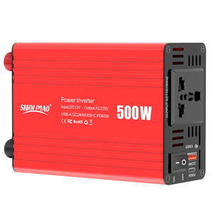 500W 전압 자동차 인버터 Dc 12V 24V 48V to Ac 110V 220V 솔라 오프 그리드 수정 사인파 전력 인버터 - Product Image 1
