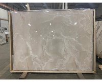 Natur durchscheinende Platte Weiß Onyx Marmor Weiß Hintergrund beleuchtete Onyx-Platte für Innen küche Wasserfall Fliesen Wand dekoration