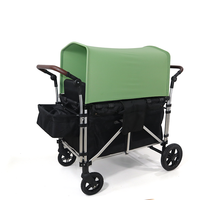 Wagon pour enfants tout-terrain 4 passagers Poussette classique pour bébé double côte à côte