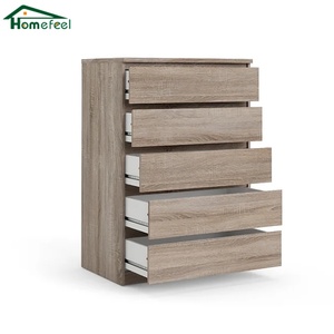 Modern Design Wooden <strong>Chest</strong> <strong>of</strong> <strong>Drawers</strong> Bedroom Living Room Hotel Office Storage Tall <strong>Thin</strong> 5 <strong>Drawer</strong> File Cabinet - Product Image 1