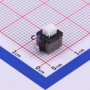 K8-5856S-N1 Push Button Switch SMD Switch No Lock Square Plunger Vertical Mount 100mA - Product Image 1
