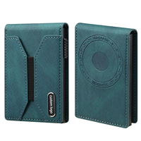Portefeuille magnétique en cuir PU personnalisé avec blocage RFID compatible Magsafe, portefeuille fin pour homme, OEM ODM