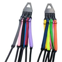 Cordon réglable en métal à motif cœur antidérapant pour lunettes de vue et de soleil 21CM Stabilité améliorée Marque S&H SH-WS001 Fabriqué en Chine Emballé