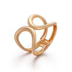 Nouveauté Kaimei : Bijoux fantaisie, accessoires de mode, <span class=keywords><strong>bracelet</strong></span> exagéré pour femme, plaqué or, creux, géométrique, en métal - Product Image 2