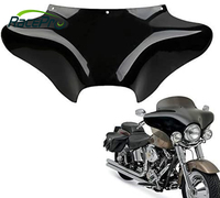 Carénage avant noir pour moto, carrosserie pour Harley Road King Dyna Softail Kawasaki Honda Suzuki Yamaha Cruiser