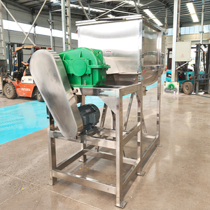 Miscelatore a Doppio Nastro in Acciaio Inox con Valvola di Scarico Personalizzata per Svuotamento Completo, Capacità 500/900 L, Riscaldamento a Risparmio Energetico - Product Image 5