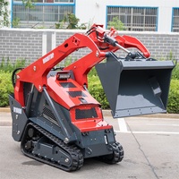 Chargeuse compacte sur chenilles au meilleur prix, poids opérationnel 1564 kg, godet 0,2 m³, moteur diesel, pour entreprise de location