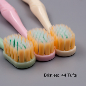 แปรงสีฟันสำหรับผู้ใหญ่ สีตามสั่ง ขนาด 19 ซม. ขนแปรงไนลอนนุ่มพิเศษ หัวแปรงกว้าง สำหรับใช้ในบ้าน - Product Image 4