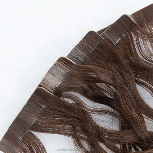 Extensions de cheveux humains vierges russes Remy à cuticules intactes, à fixer avec du ruban adhésif, double épaisseur - Product Image 6