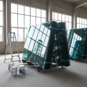 Verre flotté transparent massif et épais de 4mm, 5mm, 5.5mm, 6mm, 8mm, 10mm, 12mm – Feuille de verre flotté transparente, verre trempé - Product Image 1