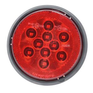 Feu LED rond de 4 pouces <span class=keywords><strong>STOP</strong></span>/FEU ARRIÈRE/CLIGNOTANT, montage en surface et lentille à clipser, feu arrière de remorque et de camion conforme aux normes SAE/DOT/FMVSS108 - Product Image 2