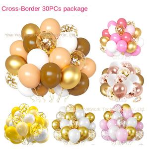 Venta al por mayor Yuyun 30PCs Látex Lentejuelas Serigrafía Globos de Navidad para la fiesta Decoraciones navideñas para la frontera - Product Image 2