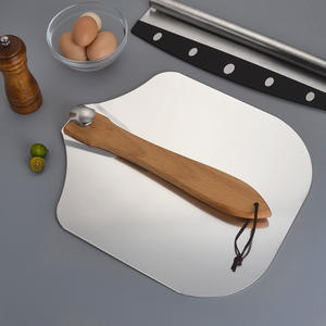 Pelle à <span class=keywords><strong>pizza</strong></span> en métal avec manche en bois pliable 12 x 14 po, pelle à <span class=keywords><strong>pizza</strong></span> en aluminium avec long manche - Product Image 3