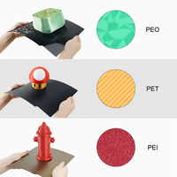 Placa de construcción PEI PEO PET PEY personalizada para impresora 3D Bambu Lab X1C P1 Creality K1 Max Ender3 S1/ S1 Pro/ V3 SE/ Ke/ Ender5 S1