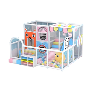 HELLO CAT Équipement de terrain de jeu intérieur souple pour enfants, personnalisé, petit, double couche, en ABS, avec toboggan et fosse <span class=keywords><strong>à</strong></span> balles - Product Image 4