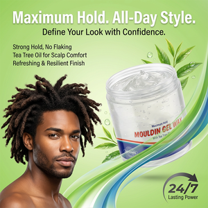 Nueva Cera para Locs y Twists Unisex, Sin Residuos, Fijación Duradera Todo el Día, Texturizante, Secado Rápido, con Aceite de Árbol de Té, Totalmente Natural - Product Image 2