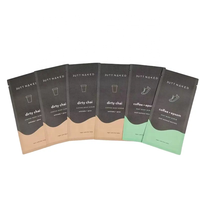Imprimé personnalisé écologique Pla fécule de maïs 100% compostable biodégradable papier pochette d'emballage sac cosmétique échantillon paquet