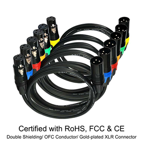 Câble Microphone XLR 3 Broches Personnalisé en Gros, Câble Audio Équilibré HI-FI Double Blindage <span class=keywords><strong>OFC</strong></span> pour Table de Mixage, Amplificateur de Puissance, Haut-Parleur - Product Image 2