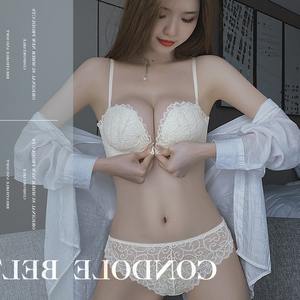 جميل الصيف مثير قابل للتعديل حمالة صدر للثدي الصغيرة نمط اليومي الدانتيل حمالة الجبهة زر تنفس محبوك - Product Image 2