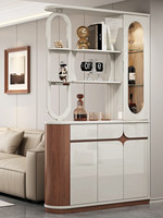 Meuble de Rangement Double Porte Style Luxe Léger et Moderne pour Entrée, Séparateur de Salon avec Rangement pour Chaussures dans le Couloir/Hall