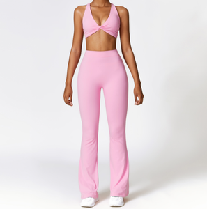 Produttore Professionale di Marchi Privati: Set di Leggings Yoga Modellanti e Reggiseni Sportivi Sexy con Spalline per Donna - Product Image 5