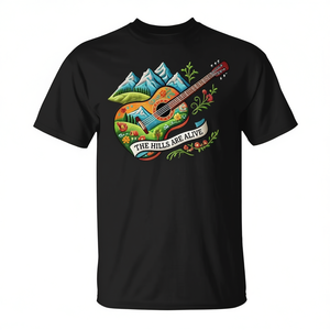 Camiseta musical The Hills Are Alive con diseño de teatro musical, color negro - Product Image 2