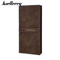 Baellerry Business Grote Capaciteit Multi-Card Houder Portemonnee Mannelijke Mobiele Telefoon Clutch Luxe Lange Portemonnee Mannen
